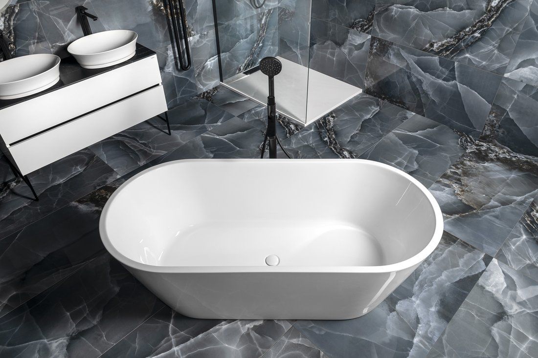 Polysan Azra wanna wolnostojąca 170x80 cm owalna biała 68631