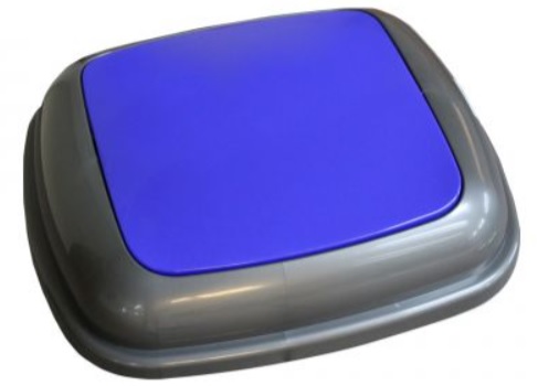 Merida Quatro pokrywa kosza grafitowa z niebieską klapką KJN914