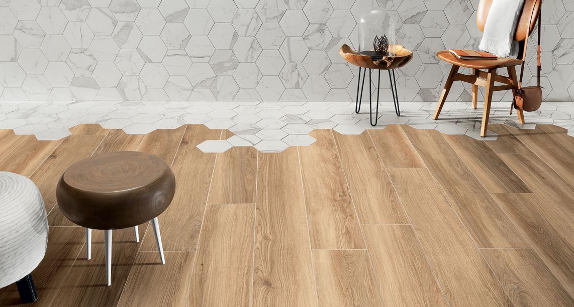 Tubądzin Mountain Ash Almond STR płytka podłogowa 23x149,8 cm