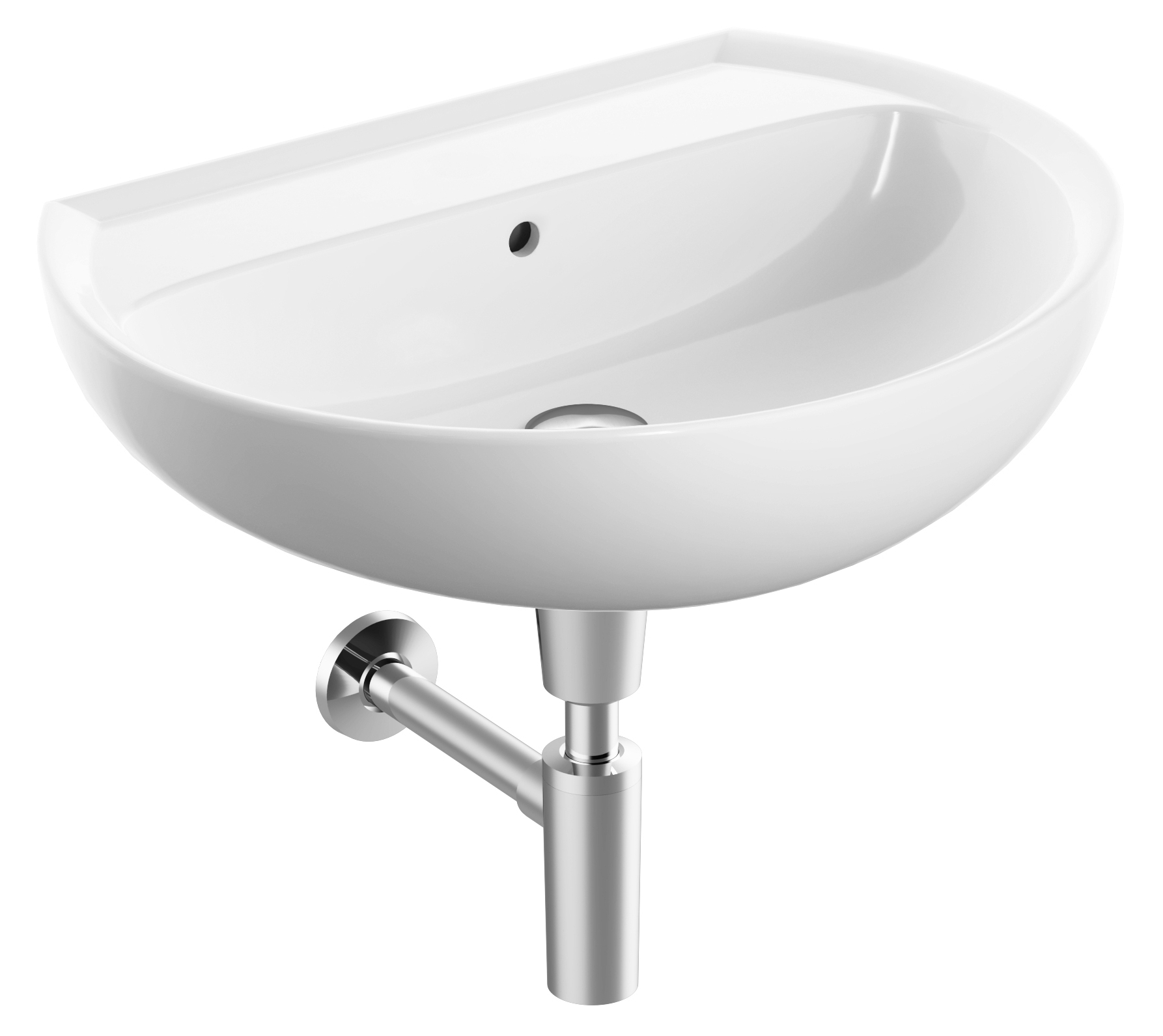 Koło Rekord umywalka 65x49 cm półokrągła biała K91065000 - Wysyłka w 24h