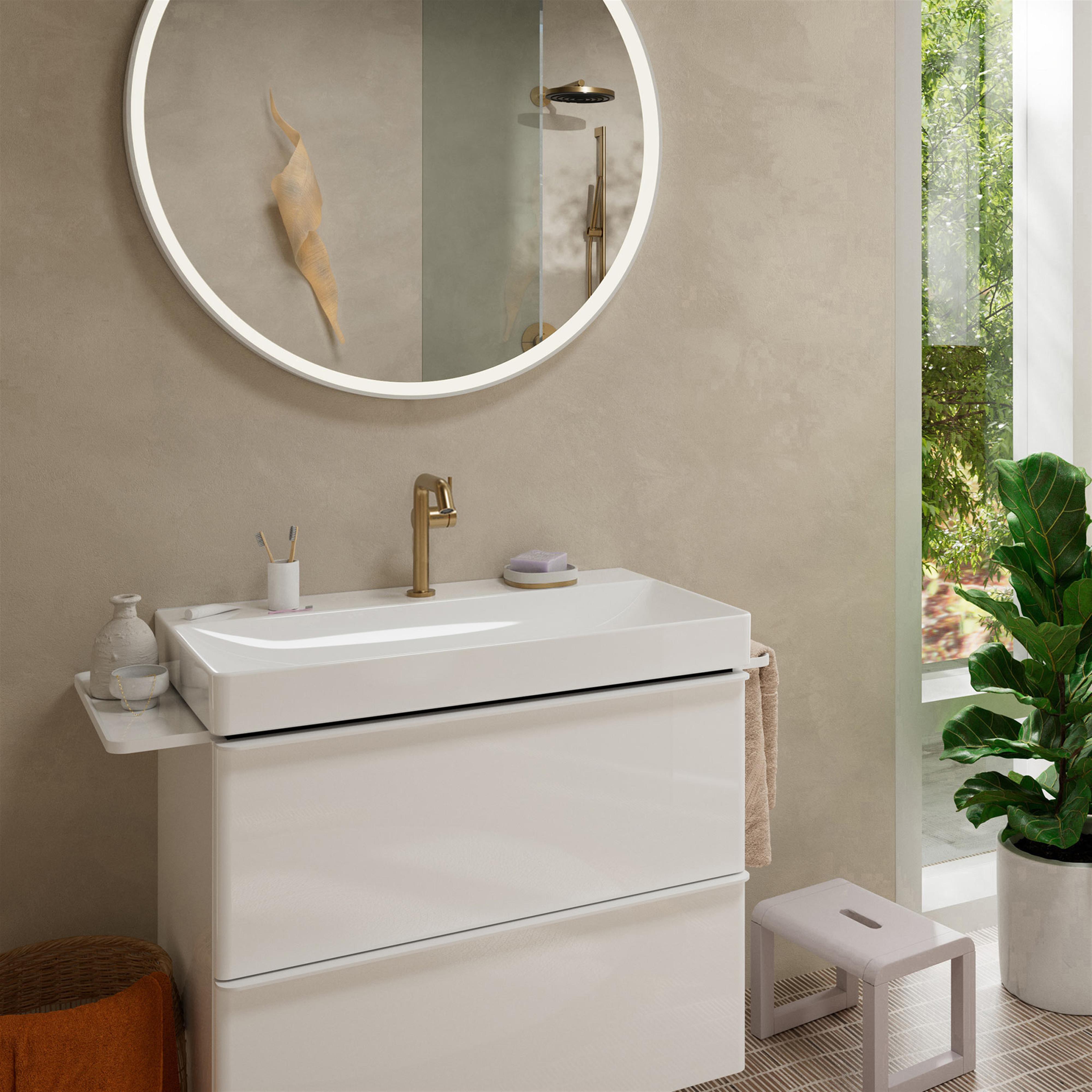 Hansgrohe Tecturis S bateria umywalkowa stojąca CoolStart brąz szczotkowany 73340140