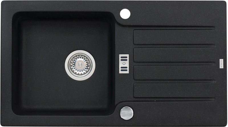Alveus Niagara 30 zlewozmywak 78x43 cm 1-komorowy czarny 1123091
