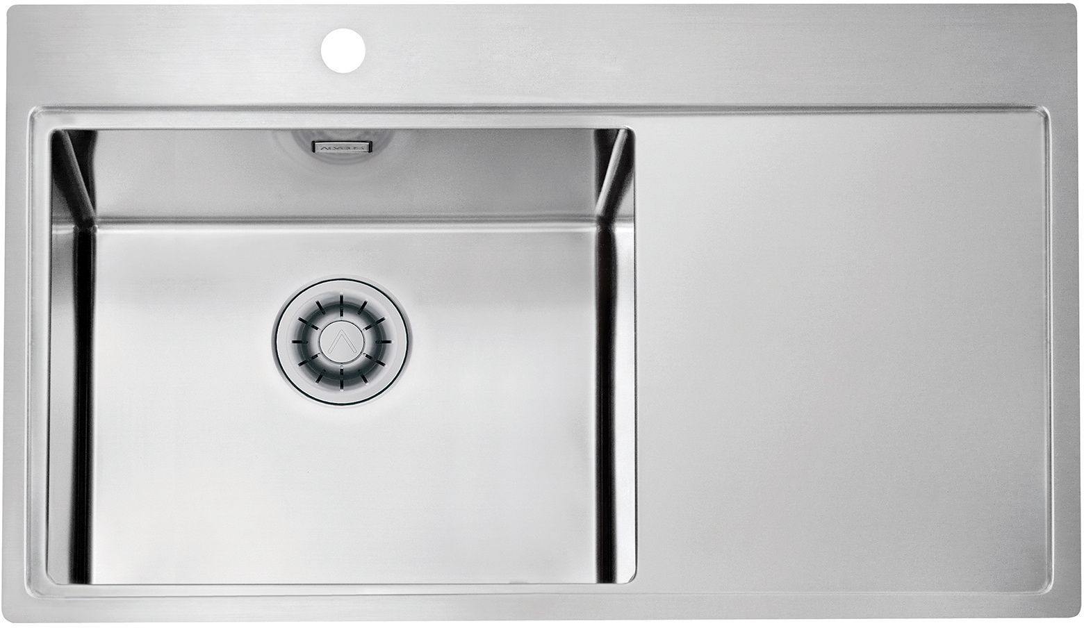 Alveus Pure zlewozmywak stalowy 86x52,5 cm stal 1149517