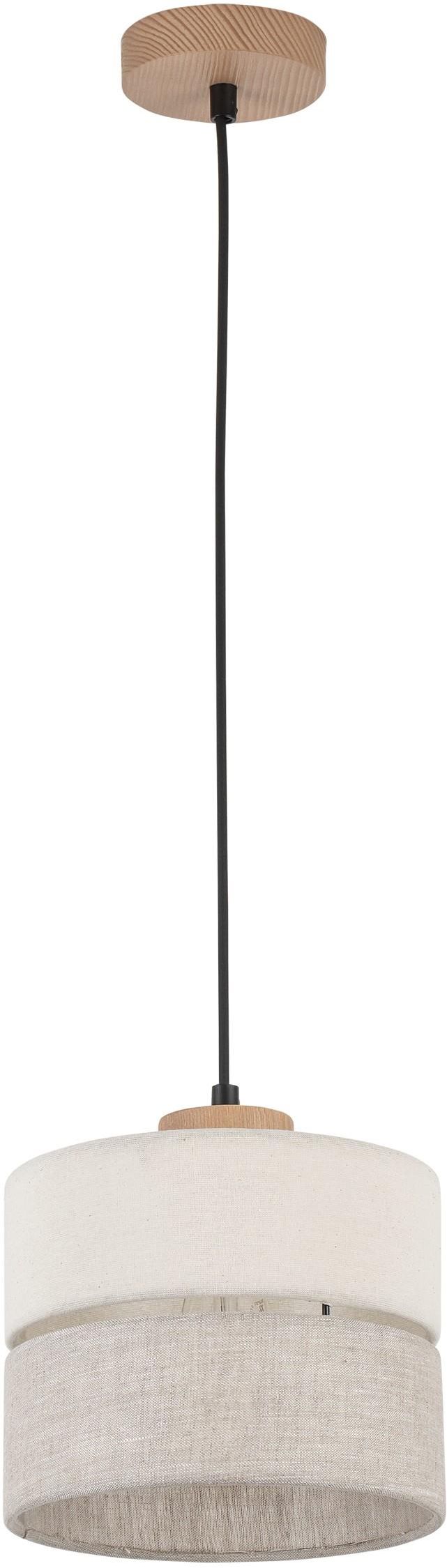 TK Lighting Eco lampa wisząca 1x15W jasne drewno 5770