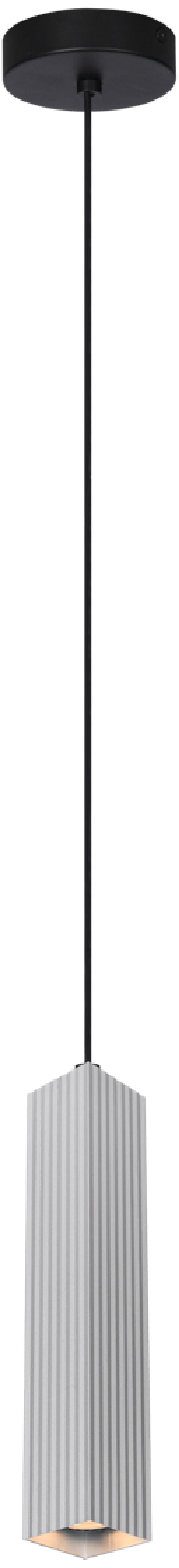 Italux Tecno lampa wisząca 1x10 W aluminium PND-37492-1-ALU