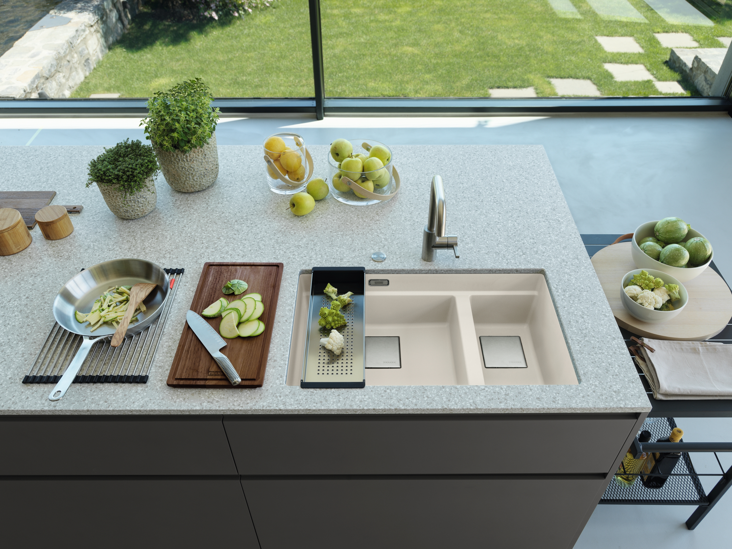 Franke Kanon KNG 120 zlewozmywak 76x46 cm Fragranite orzechowy 125.0528.634