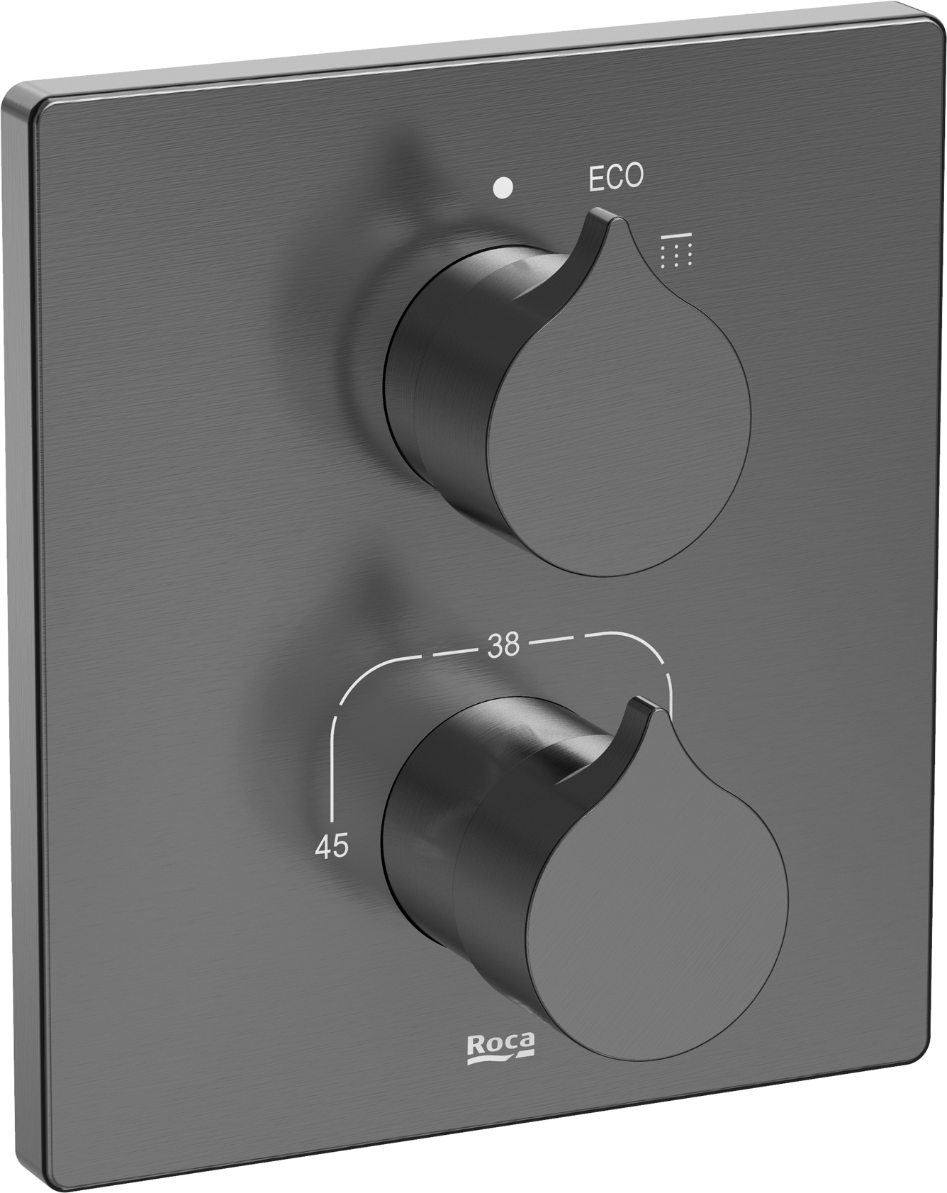 Roca Insignia bateria prysznicowa podtynkowa termostatyczna czarna A5A2C3ANM0