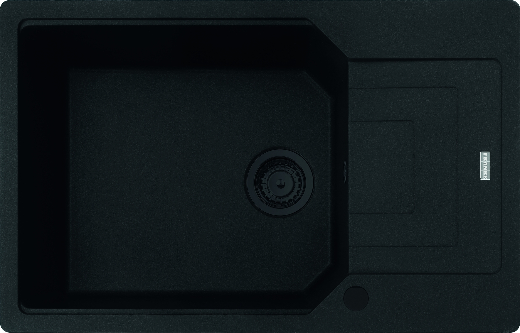 Franke Urban UBG 611-78 XL GSC zlewozmywak 78x50 cm Fragranite czarny mat 114.0697.751