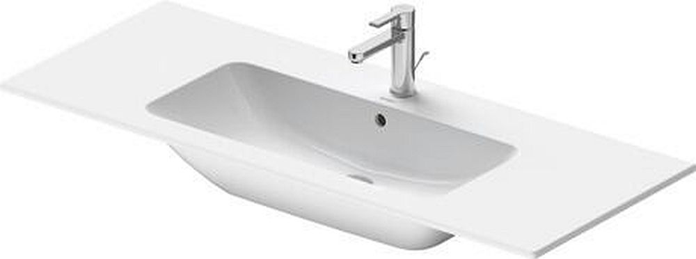 Duravit ME by Starck umywalka 123x49 cm prostokątna ścienna biały półmat 2336123200