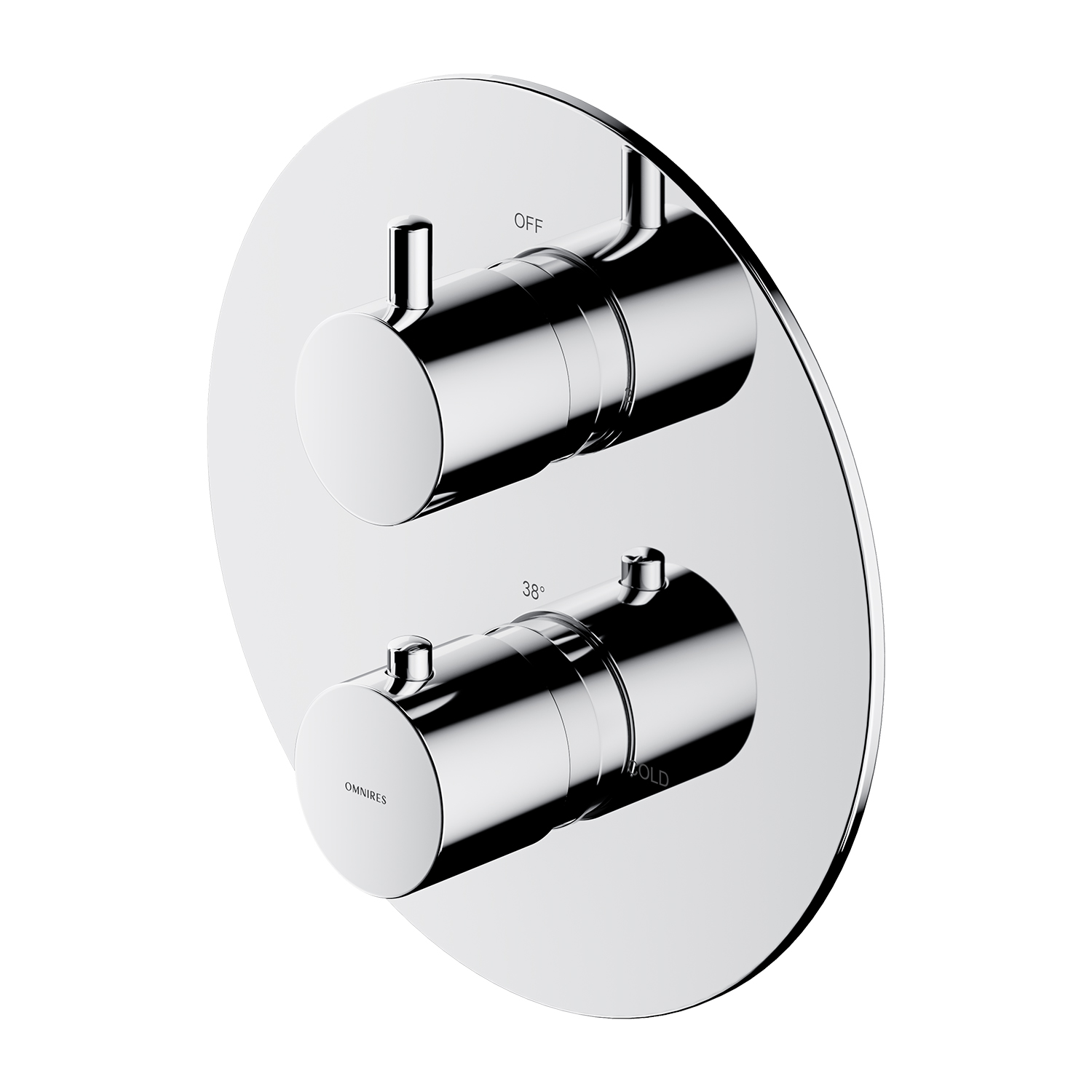 Omnires Y bateria wannowo-prysznicowa podtynkowa termostatyczna chrom Y1236ROCR