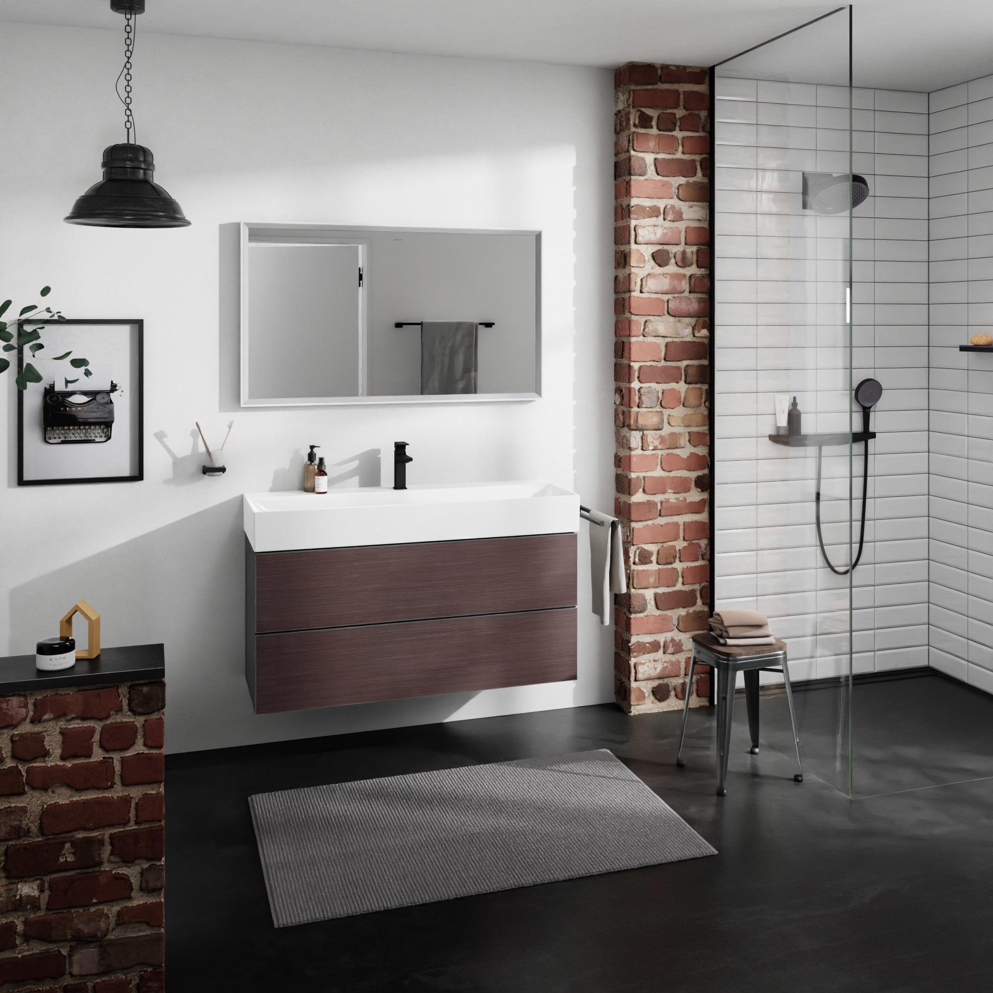 Hansgrohe Xevolos E umywalka 120x48 cm ścienna prostokątna SmartClean biały 61112450