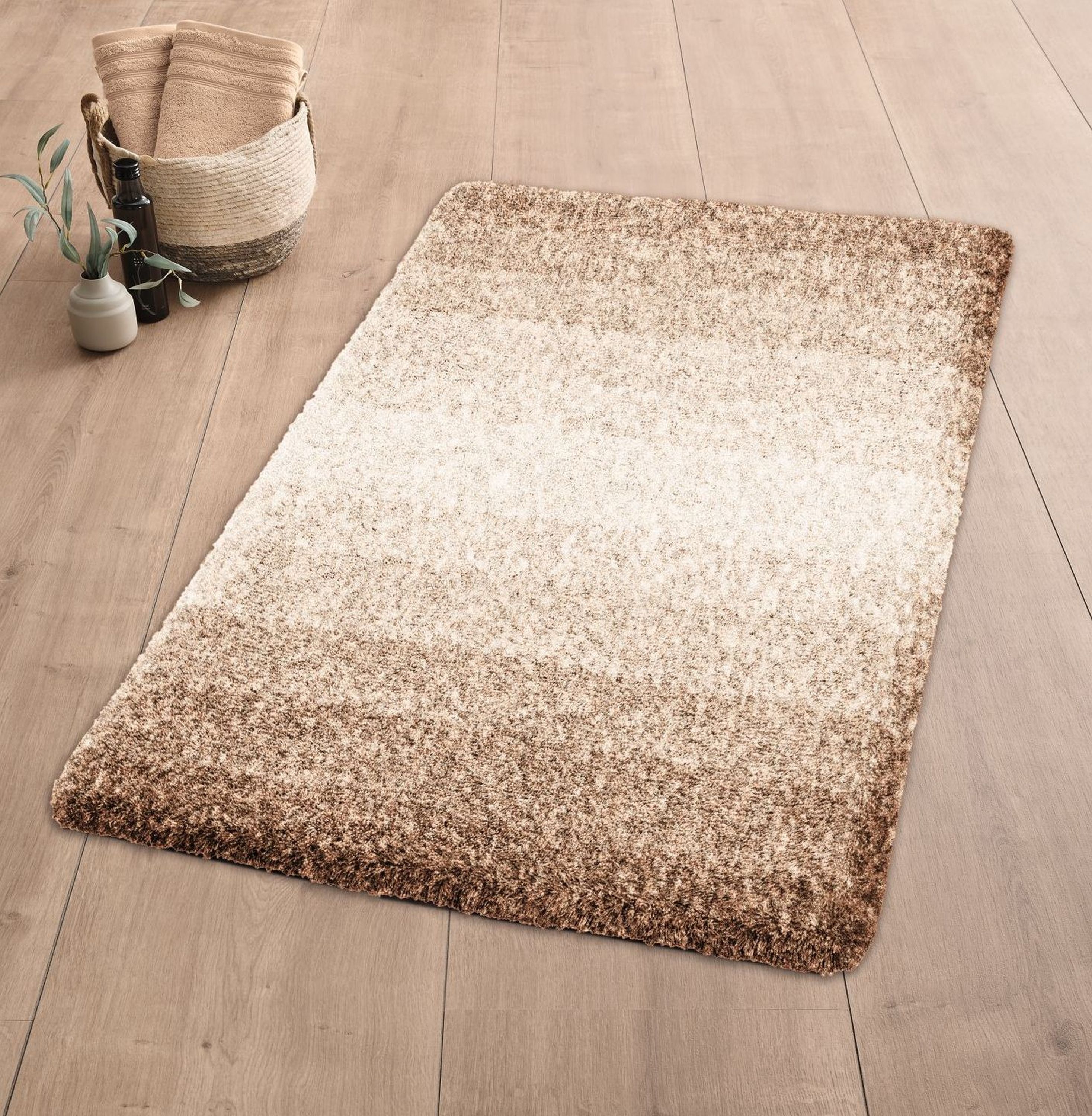 Kleine Wolke Oslo dywanik łazienkowy 60x60 cm kwadratowy brązowy 4077311135