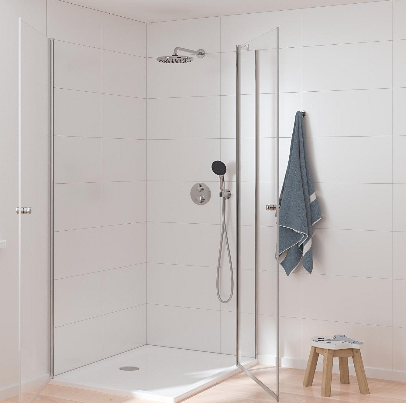 Grohe Vitalio Start zestaw prysznicowy podtynkowy termostatyczny z deszczownicą chrom 34883000 - Wysyłka w 24h