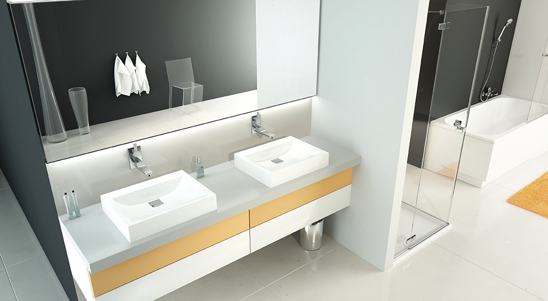 Sanplast Space Mineral umywalka prostokątna 80x47 cm Unbo-M/Space 640-290-1400-01-000