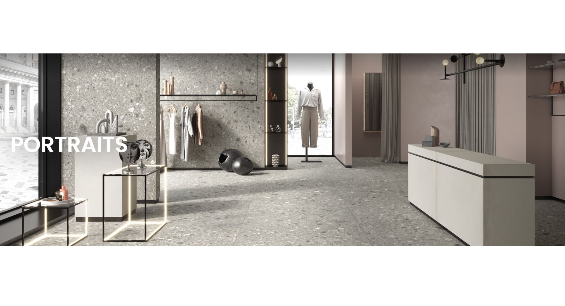 Caesar Portraits płytka ścienno-podłogowa 60x60 cm szara