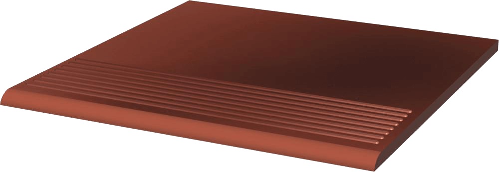 Paradyż Cloud stopnica 30x30 cm prosta rosa czerwony mat