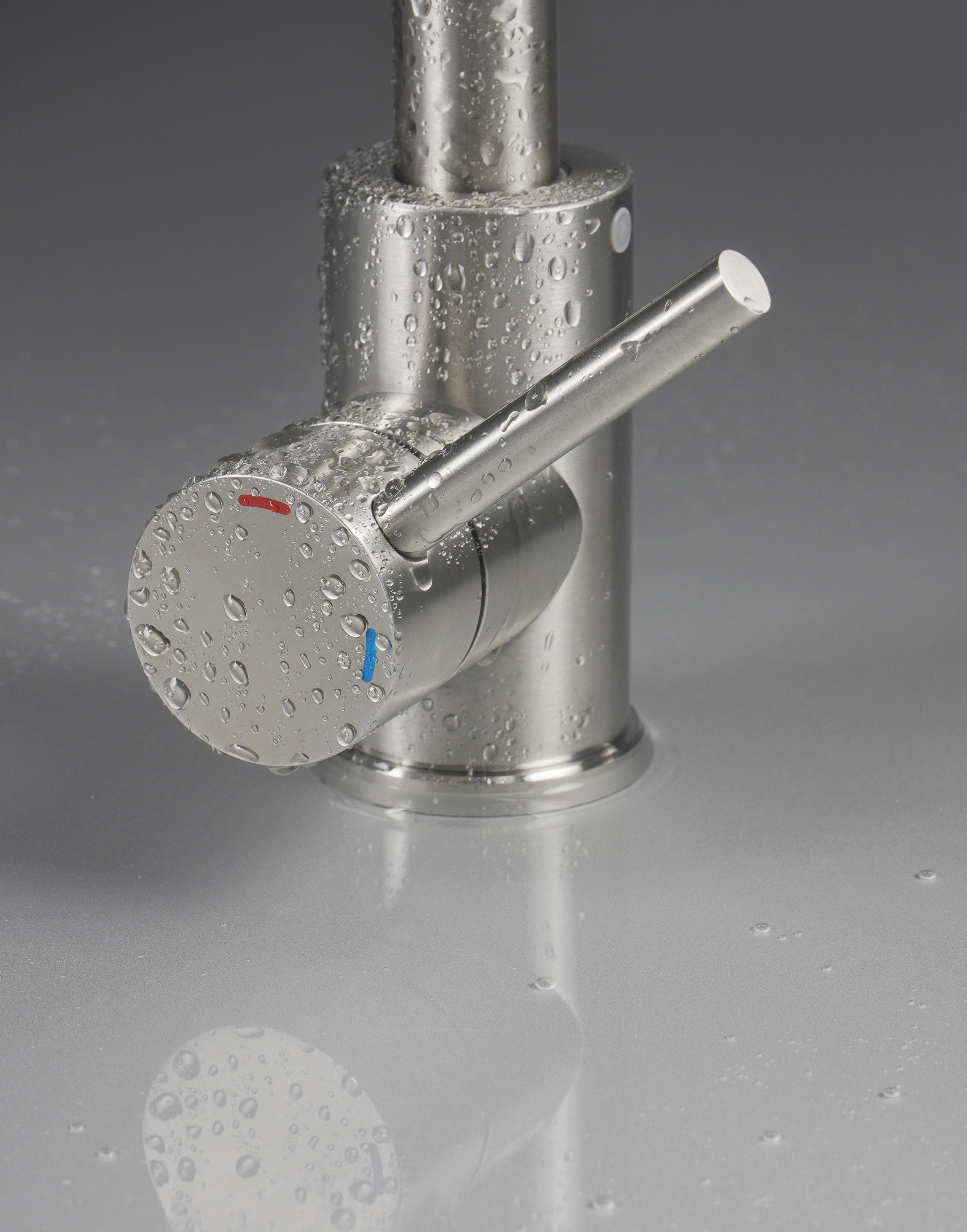 Deante Luno bateria kuchenna stojąca stal-biała BOC_W740 - Wysyłka w 24h