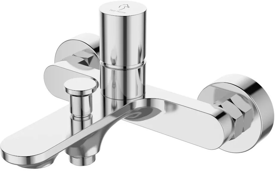 Sea-Horse Bluo bateria wannowo-prysznicowa ścienna chrom BJV203