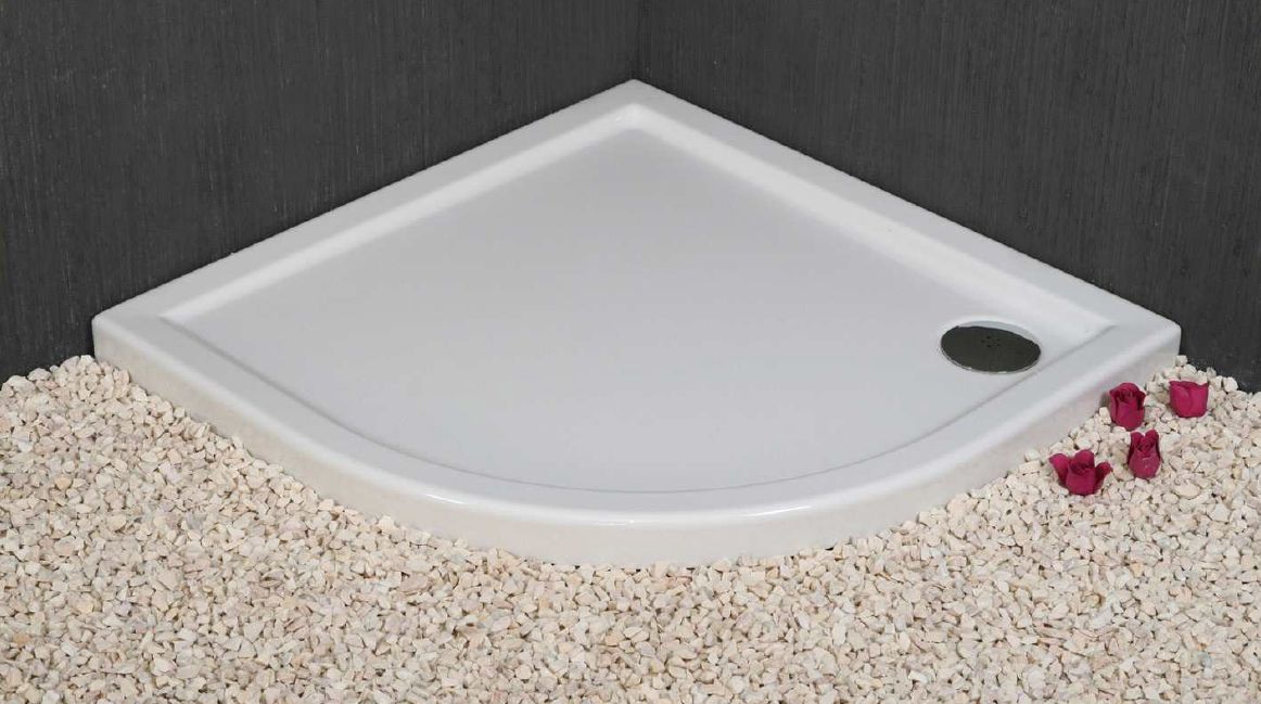 Novellini Kali brodzik 80x80 cm półokrągły biały MNQ806-30