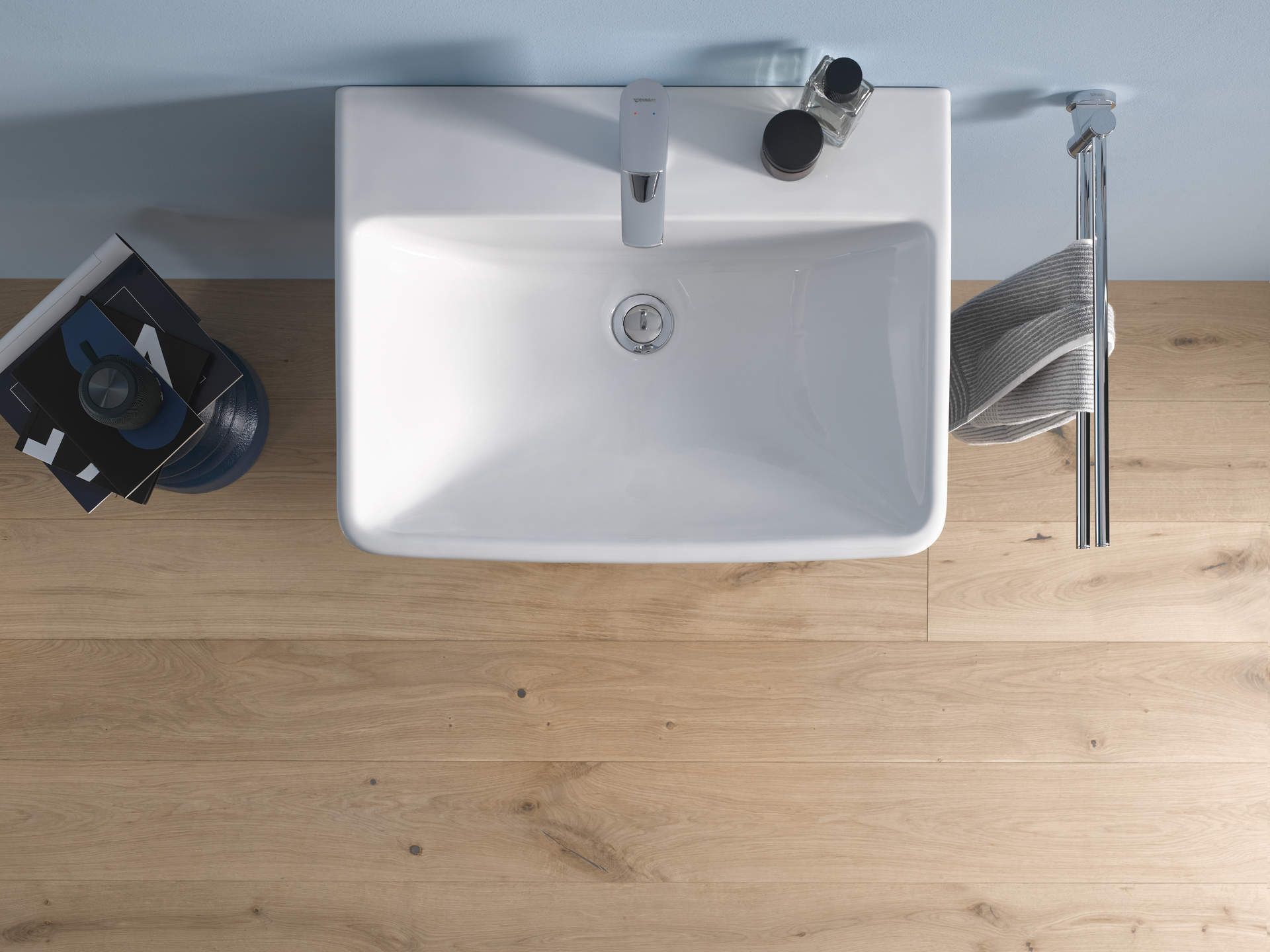 Duravit No.1 umywalka 54,5x43,5 cm ścienna prostokątna biała 03555500272