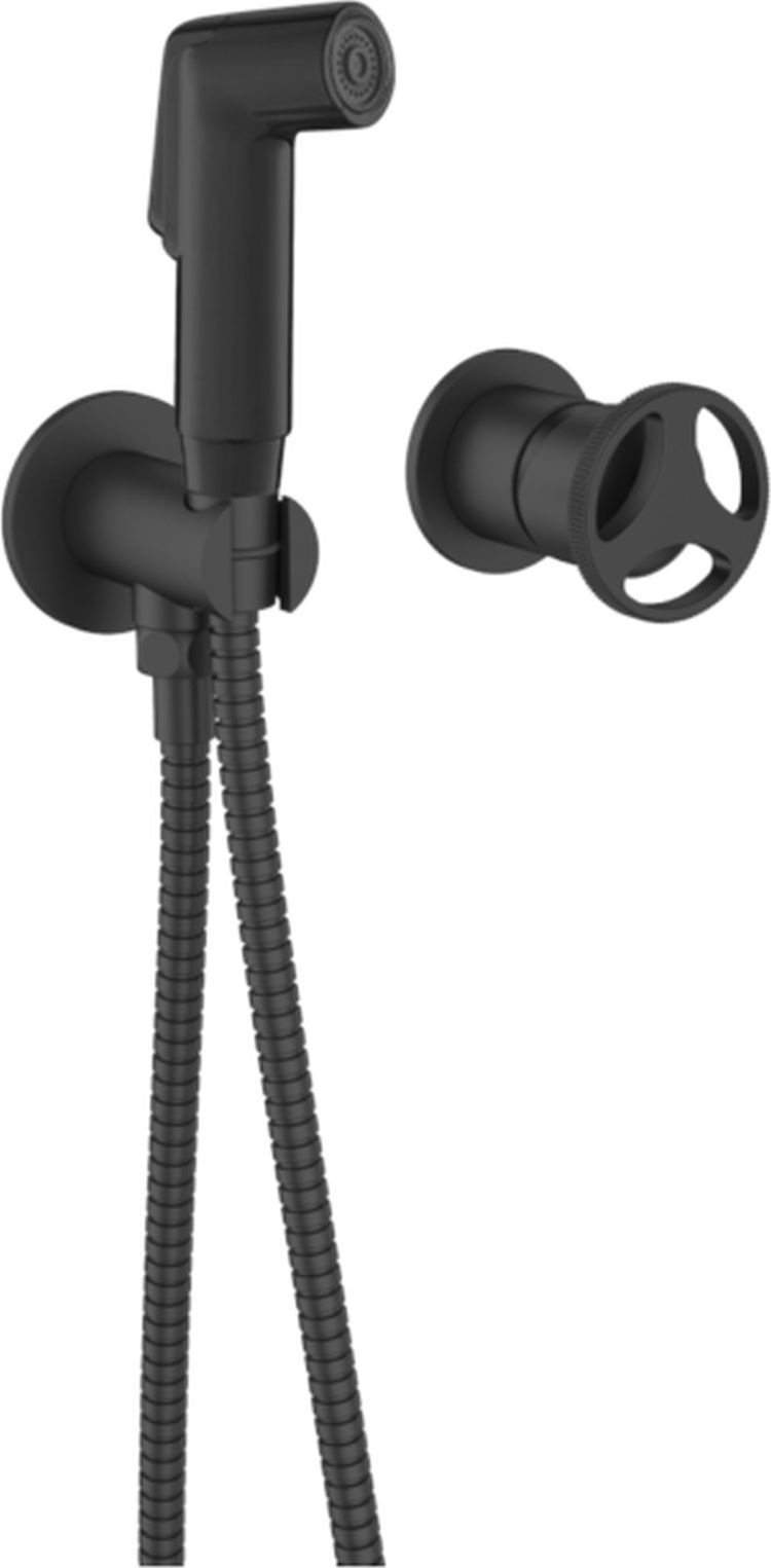 Sea-Horse Loftea Black bateria bidetowa podtynkowa z zestawem higienicznym czarny mat BJV408/1B