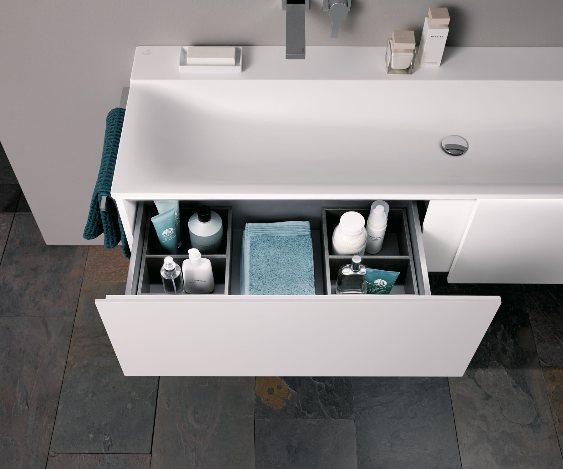 Geberit Xeno2 umywalka 140x48 cm prostokątna ścienna biała 500.277.00.1