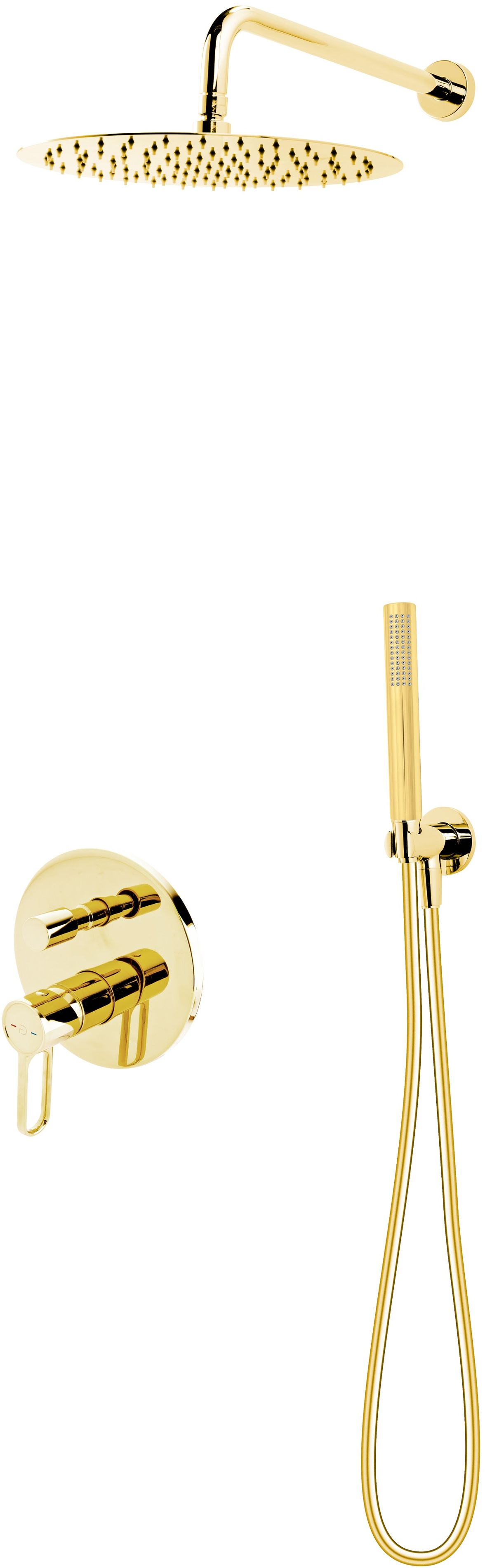 FDesign Zaffiro zestaw prysznicowy podtynkowy złoty FD1-ZFR-7PSET1-55