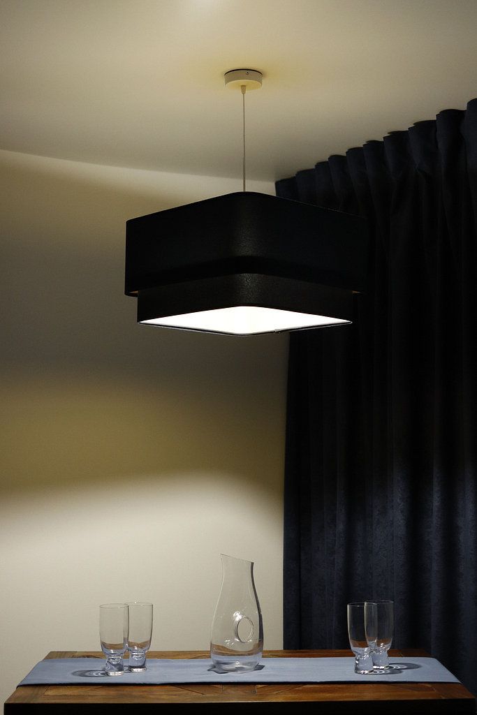 BPS Koncept Kwadro Duo Sue lampa wisząca 1x60 W złota-granatowa KWD-018