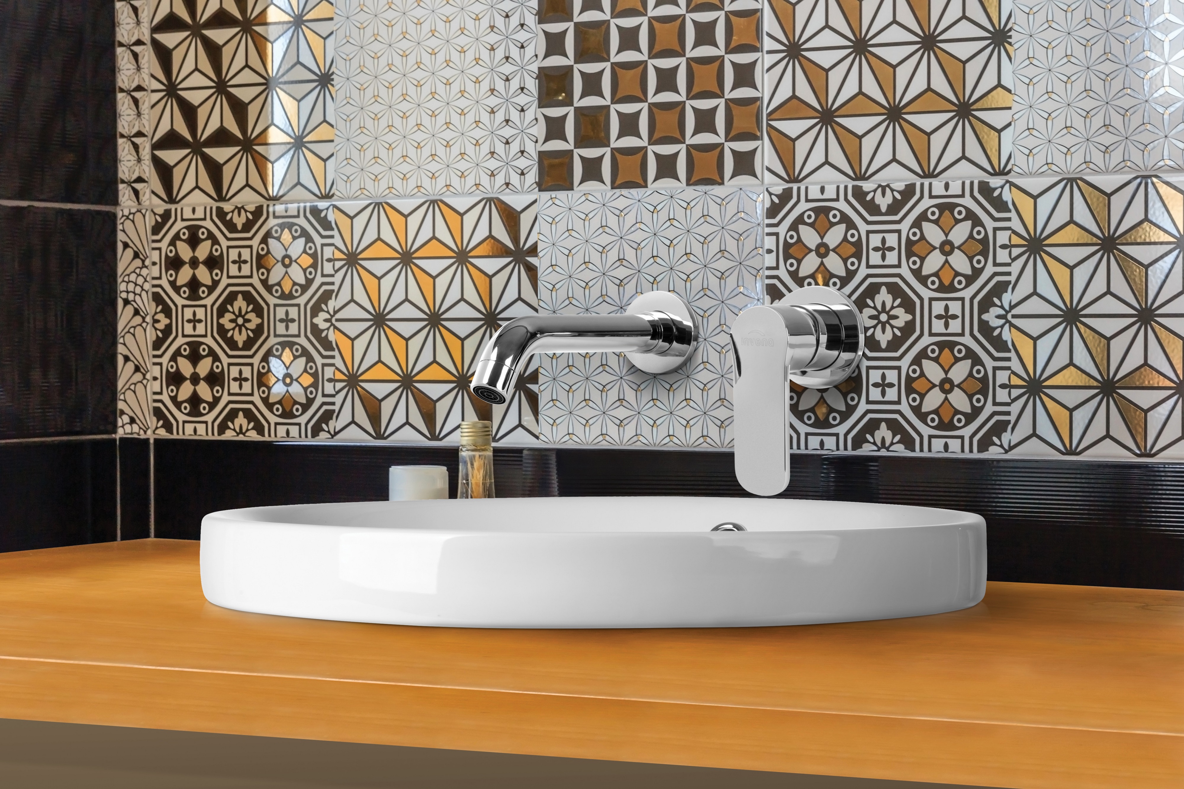 Invena Siros bateria umywalkowa podtynkowa chrom BP-90-U01