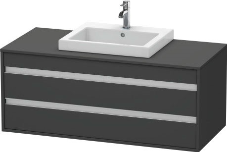Duravit Ketho szafka 120 cm podumywalkowa wisząca grafit mat KT675604949