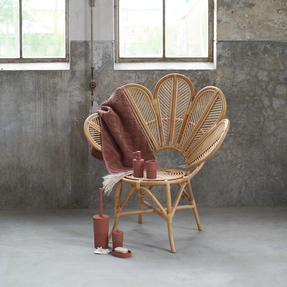 Sealskin Aztec dywanik łazienkowy 60x60 cm bawełna ciemny różowy 800100