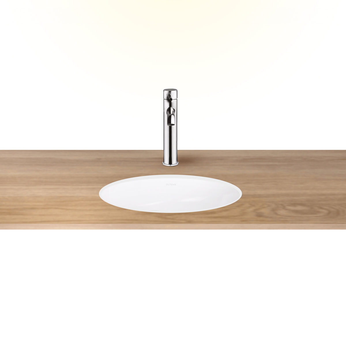 Oltens Mana umywalka 46x38 cm podblatowa owalna z powłoką SmartClean biała 40600000 - Wysyłka w 24h