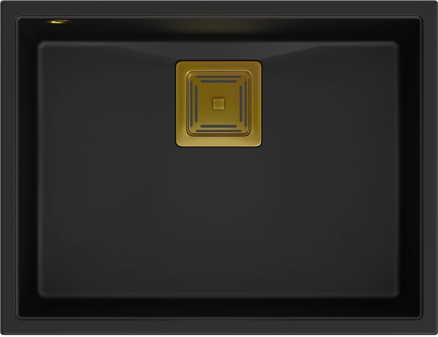 Quadron David 50 komora podwieszana 55x42 cm pure carbon/złoty HQD5542U7-G1 - Wysyłka w 24h