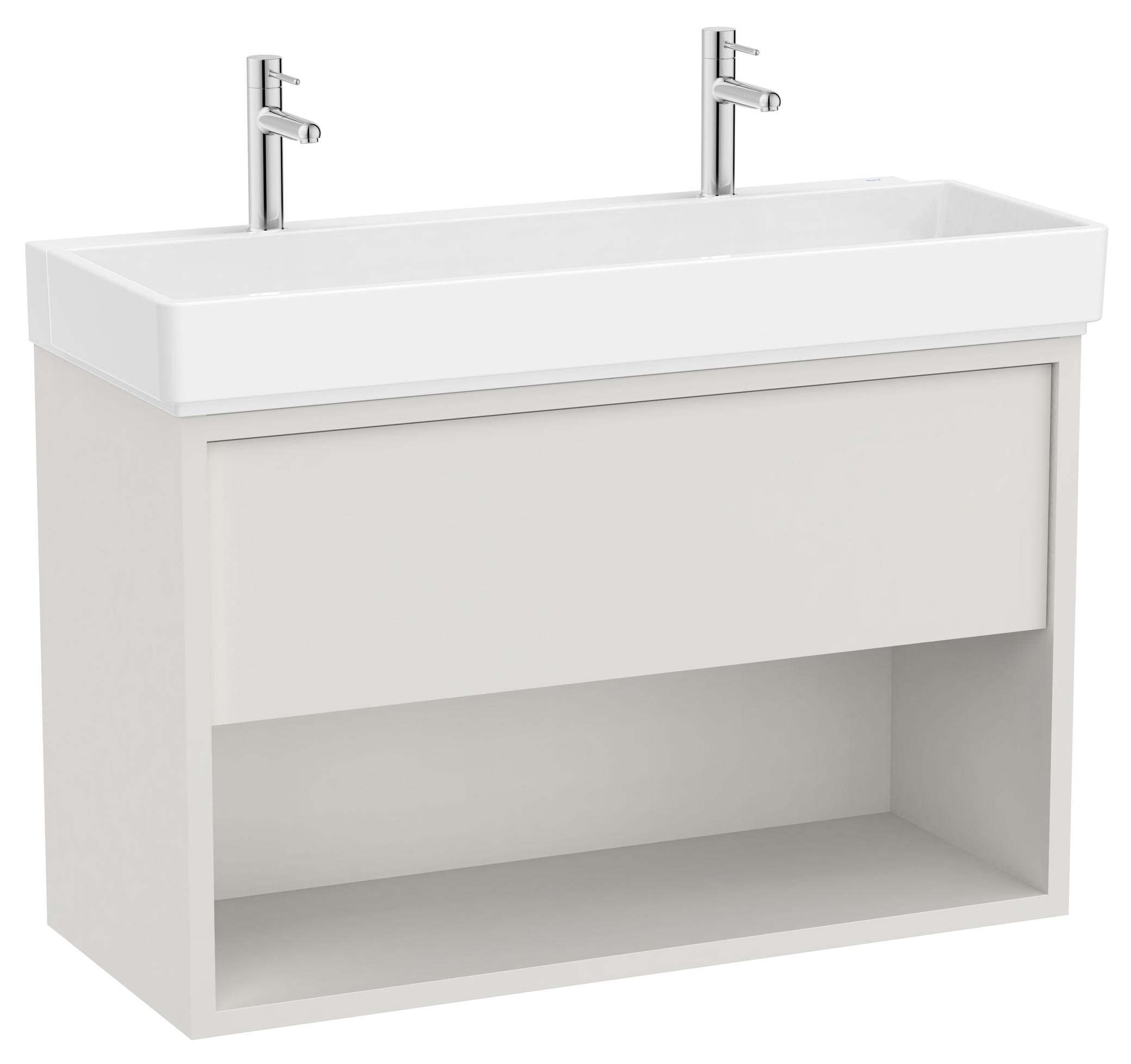 Roca Tura umywalka z szafką 100 cm biały mat A852038558