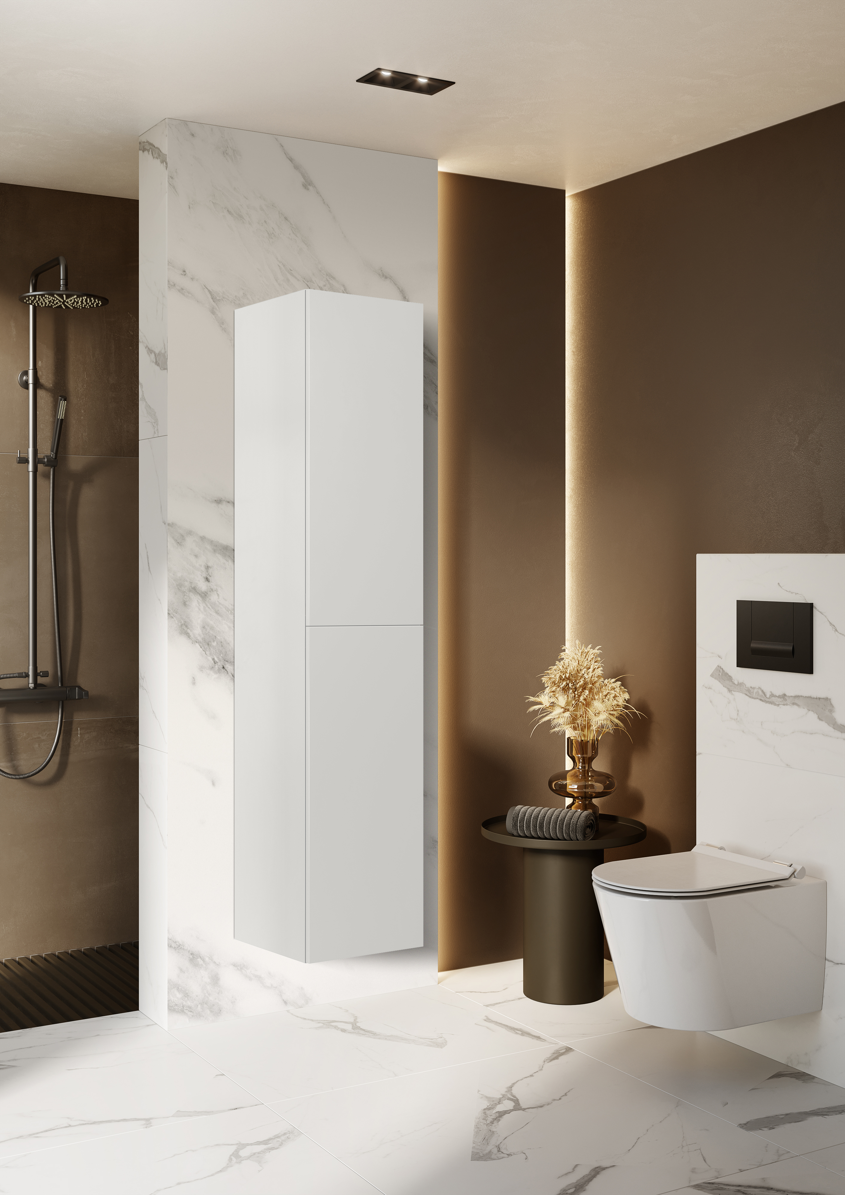 Elita For All szafka 40x35,2x180 cm boczna wisząca white matt RE030400165290 - Wysyłka w 24h