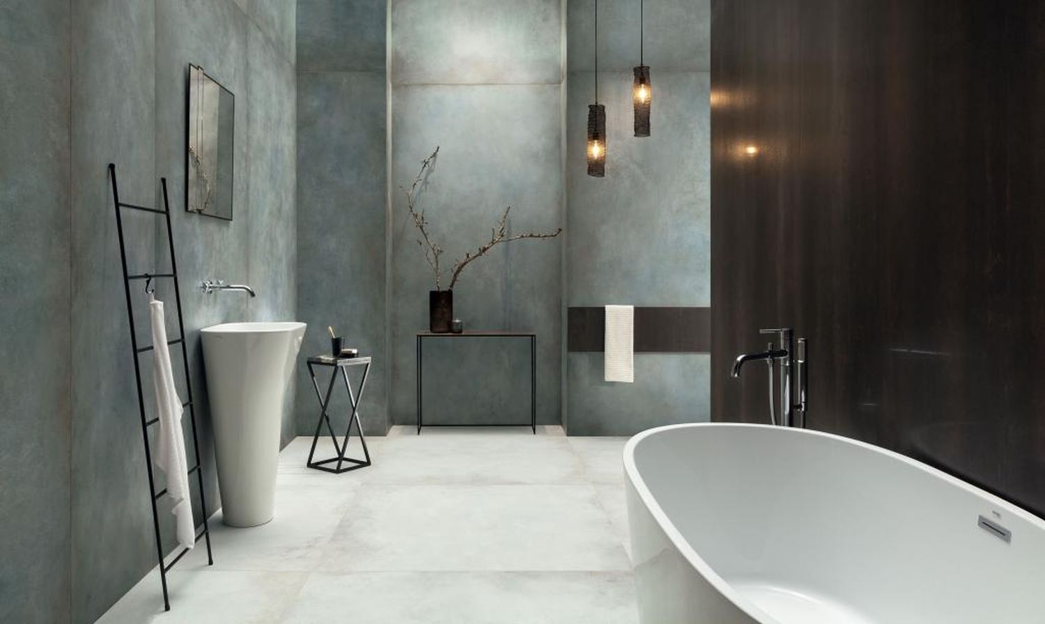 Tubądzin Patina Plate płytka podłogowa 79,8x79,8 cm biała