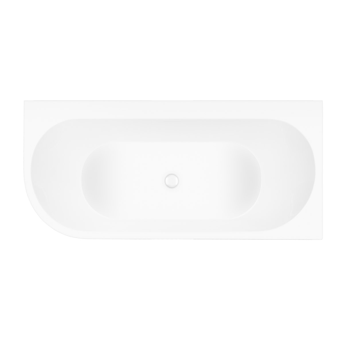 Zestaw Oltens Hulda wanna narożna 170x80 cm prostokątna z pokrywą korka biały połysk (11004000, 09002000) - Wysyłka w 24h