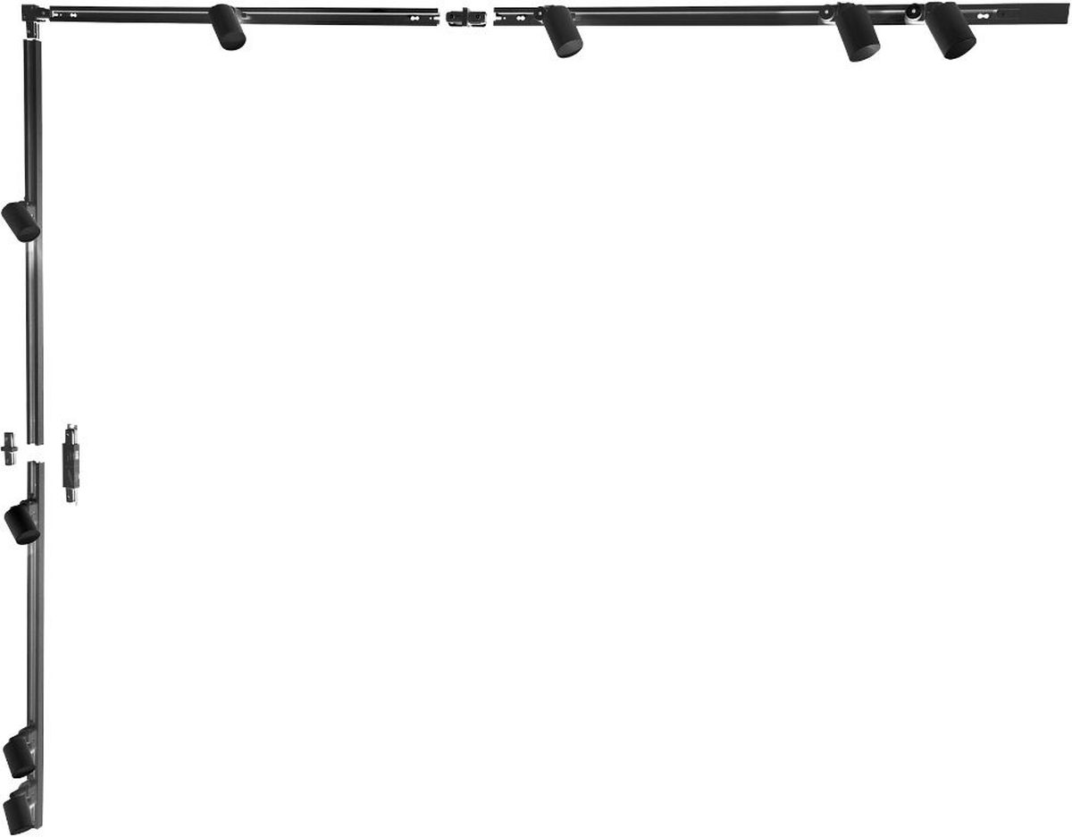Zuma Line zestaw szynoprzewód 400 cm z reflektorami czarny 3019