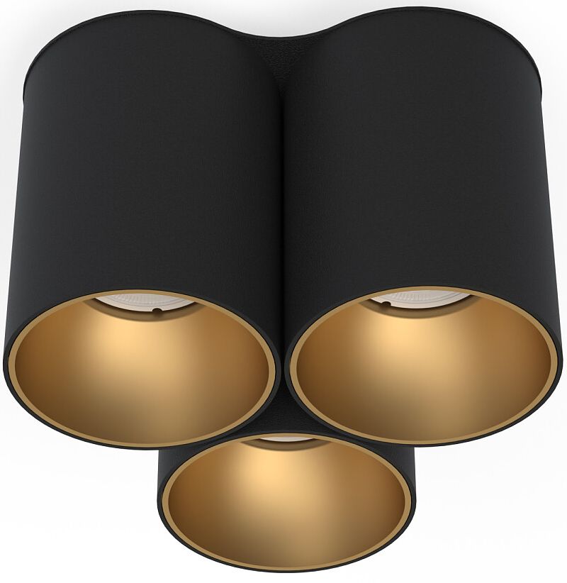 Nowodvorski Lighting Eye Tone III lampa podsufitowa 3x10W LED czarna/złota 8092