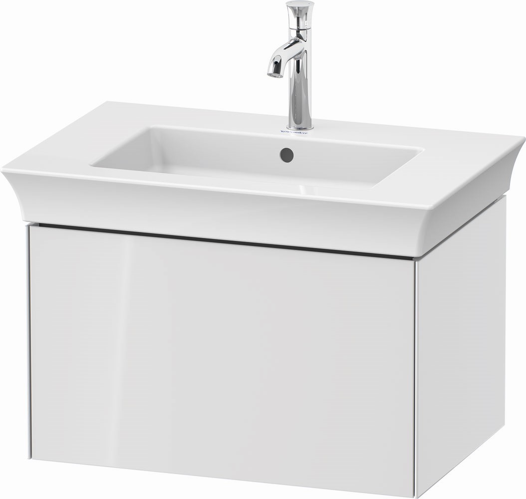 Duravit White Tulip szafka 68,4 cm podumywalkowa wisząca biały wysoki połysk WT424108585
