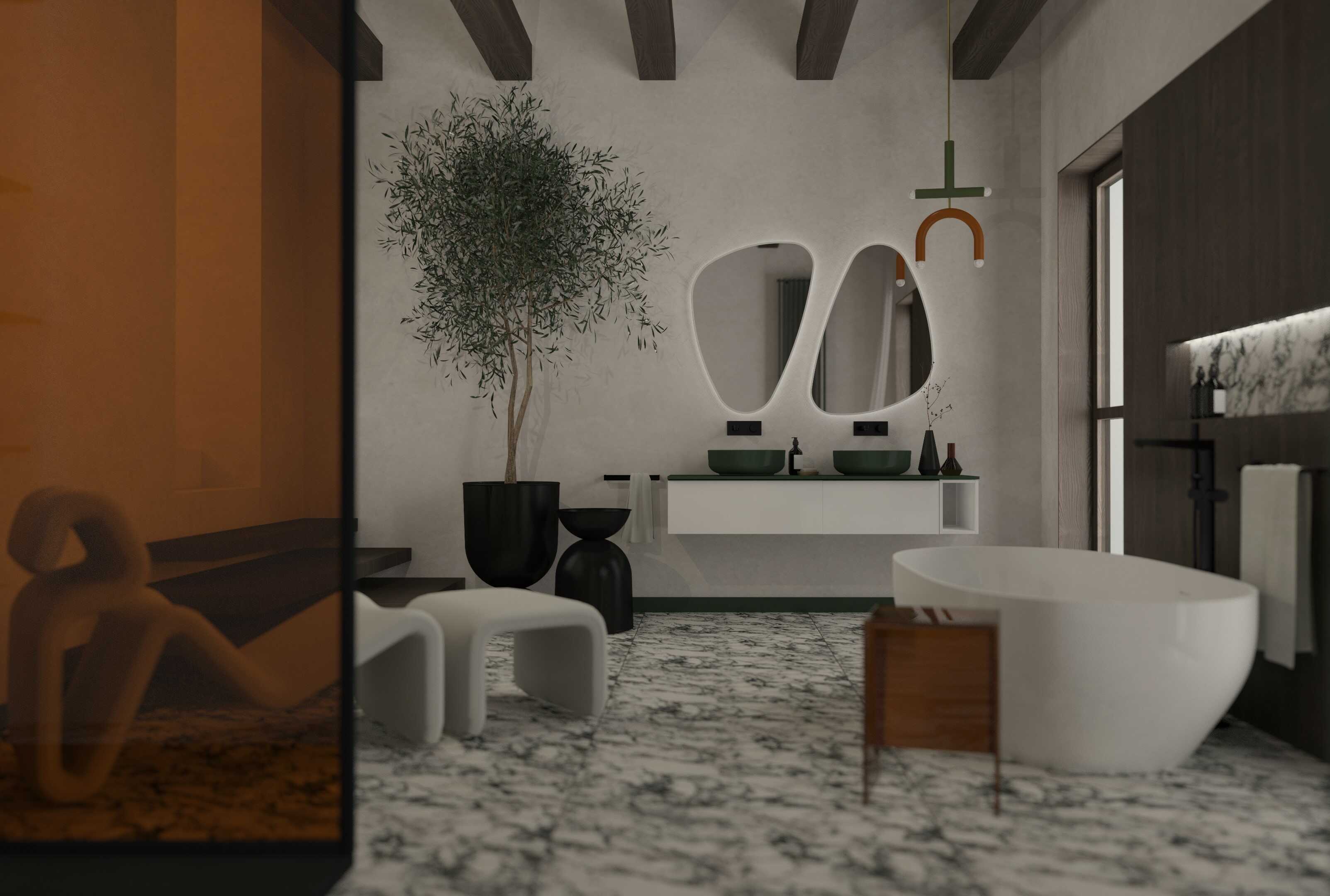 Elita Look szafka 20x45,1x28,1 cm boczna wisząca biała RE110201028060