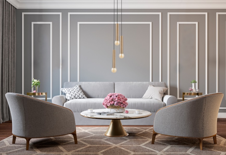 Nowodvorski Lighting Baton lampa wisząca 3x10 W czarna-mosiądz 7855