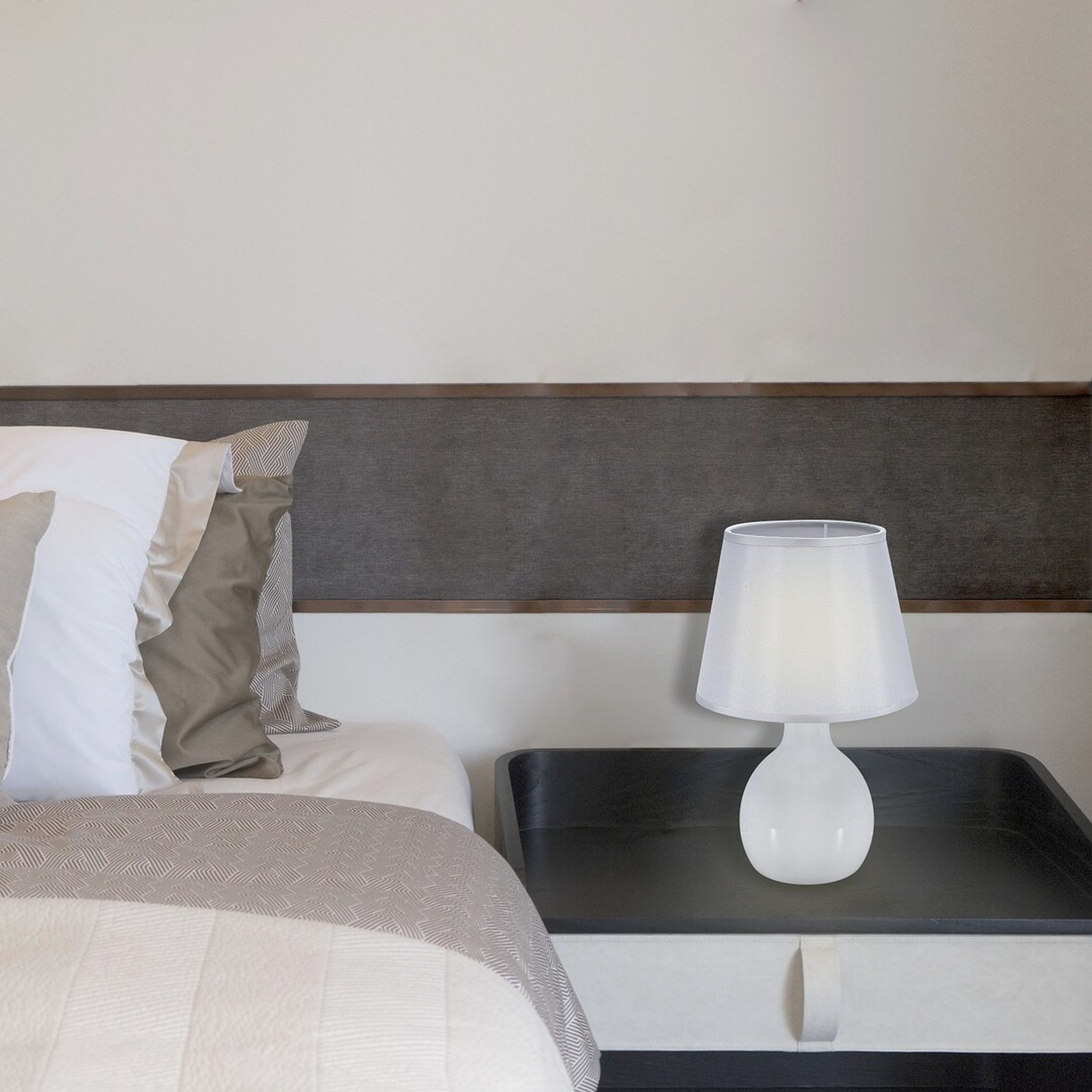 Rabalux Ingrid lampa stołowa 1x40W kremowy 4475