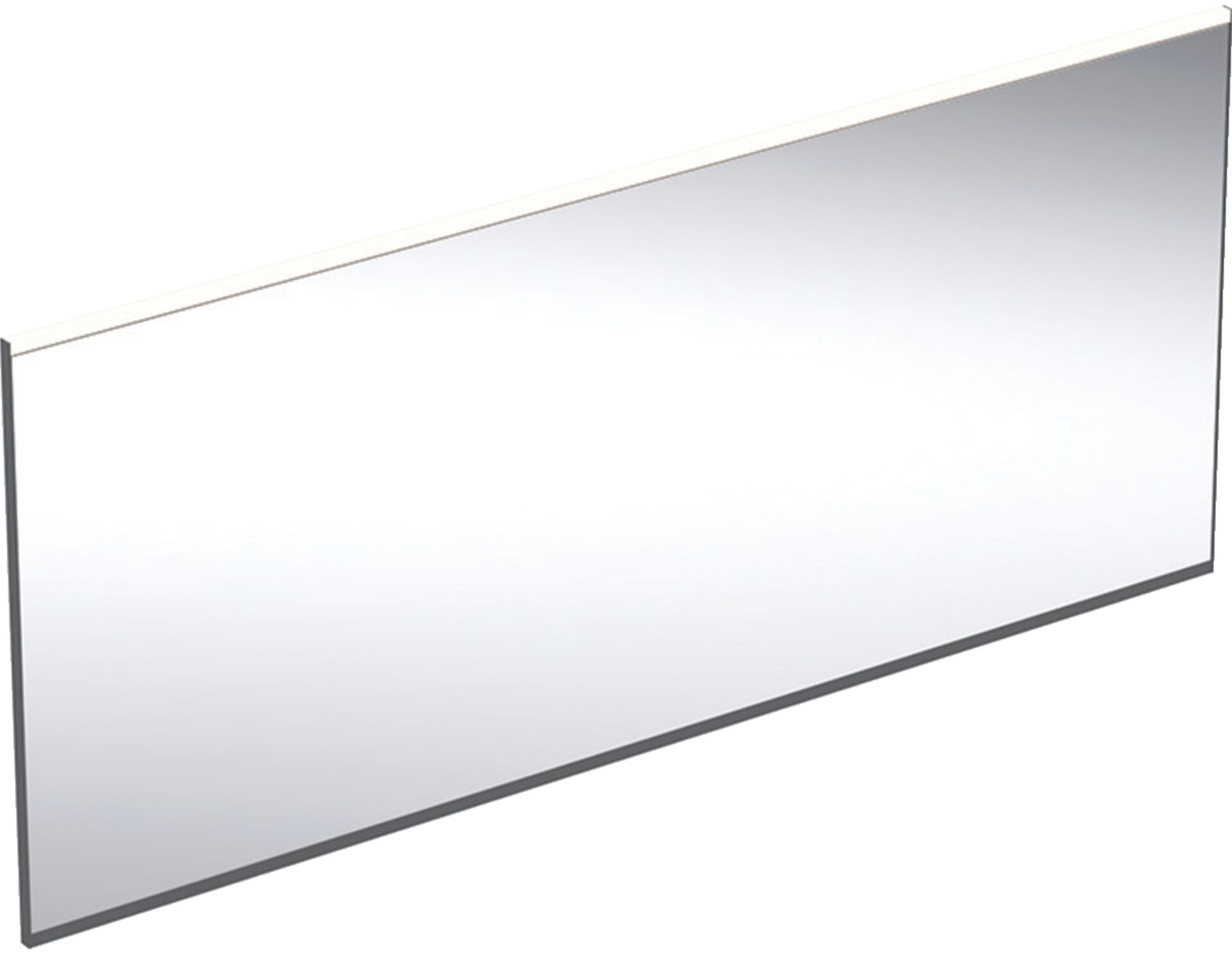 Geberit Option Plus Square lustro 160x70 cm prostokątne z oświetleniem LED czarny mat 502.787.14.1