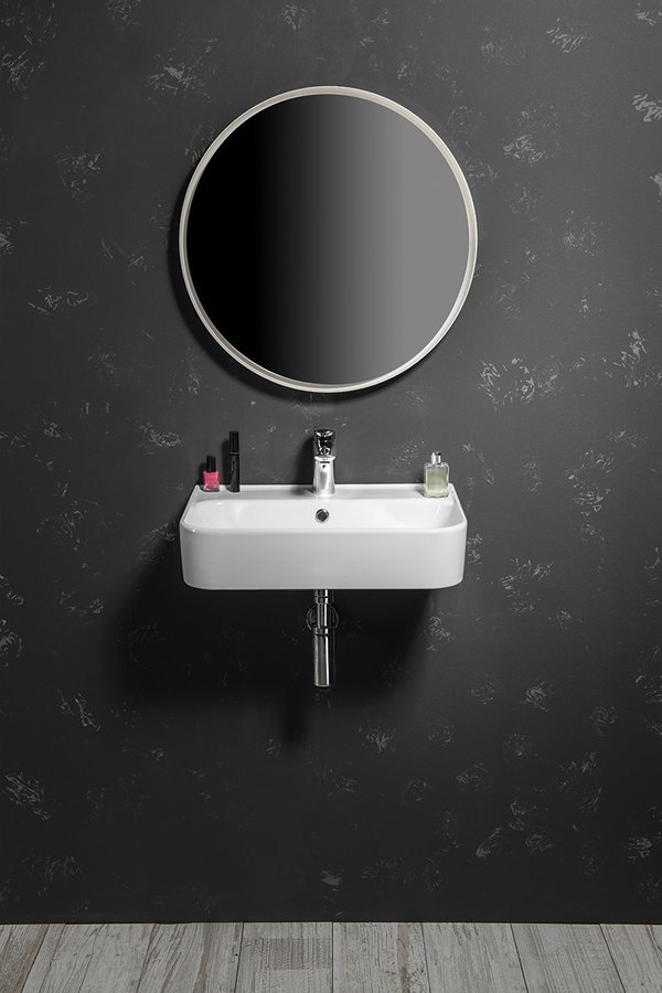 Isvea Sistema U umywalka 55x38 cm ścienna prostokątna biała 10PL53055 - Wysyłka w 24h