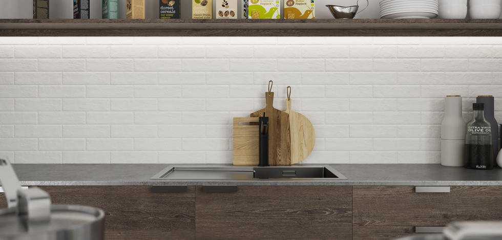 Paradyż Scandiano płytka elewacyjna 24,5x6,6 cm biała