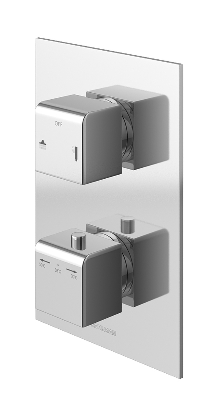 Kohlman Excelent bateria wannowo-prysznicowa podtynkowa termostatyczna chrom QW432H