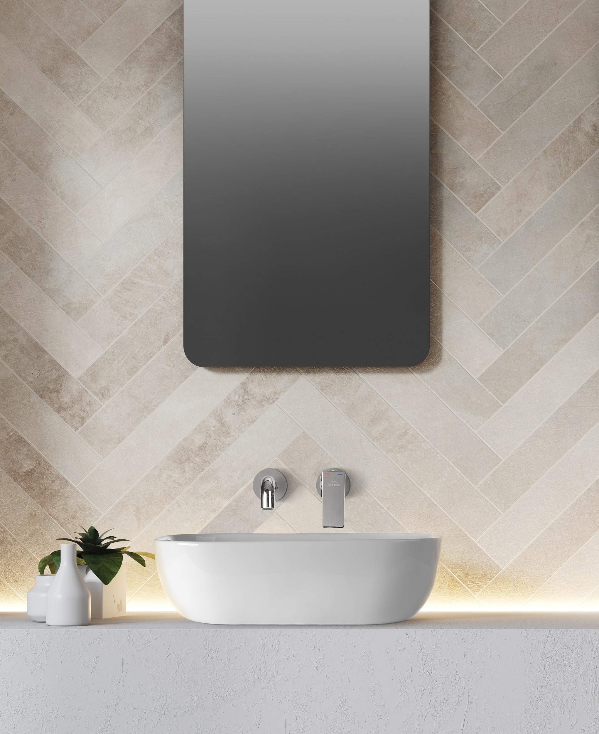 Invena Vitoria umywalka 45,5x32 cm nablatowa prostokątna biała CE-48-001 - Wysyłka w 24h