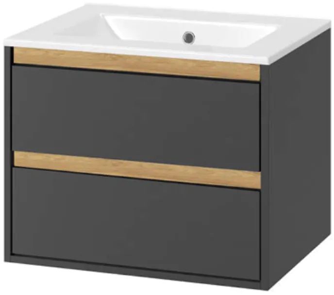 Excellent Tuto szafka 60x45,7x50 cm podumywalkowa wisząca szara-dąb MLEX.0103.600.GRBL