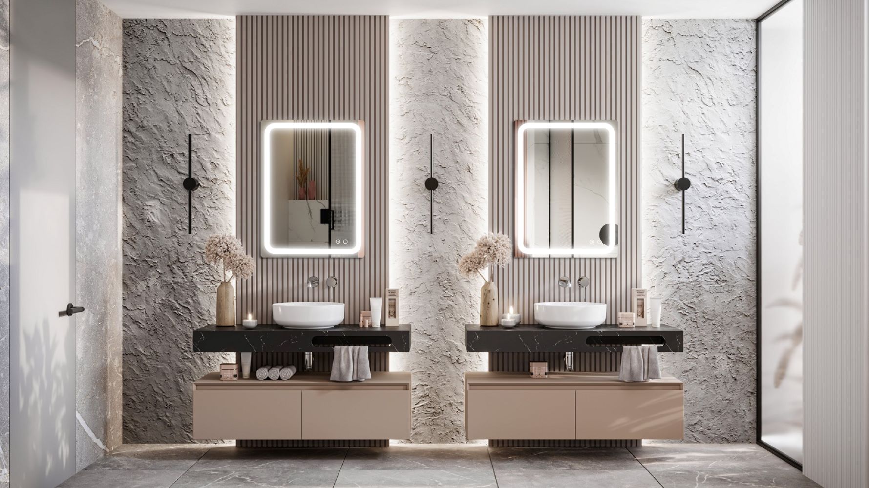 Elita Mia lustro 60x80 cm prostokątne z oświetleniem RE069509000010